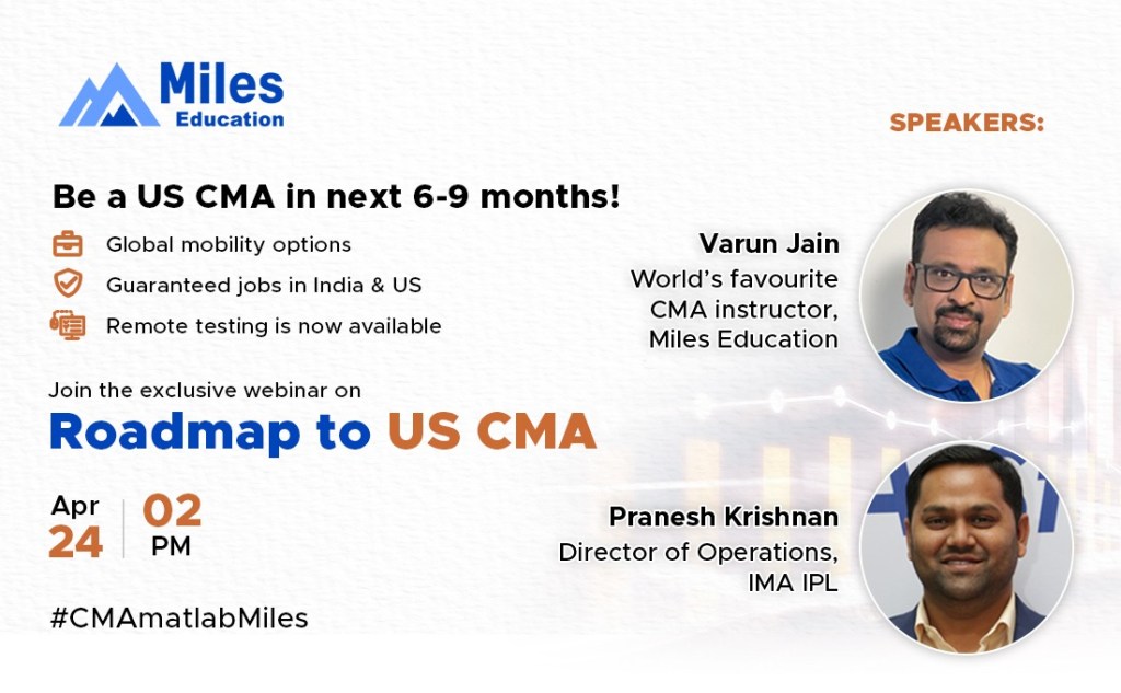 Join us for a Live Webinar on Roadmap to CMA on 24th April 2022