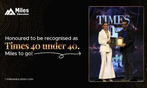 Varun Jain, felicitated with the Times 40 Under 40 award for leadership in Ed-tech